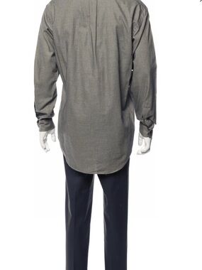 Ralph Lauren Men's Gray Long-Sleeve Dress Shirt